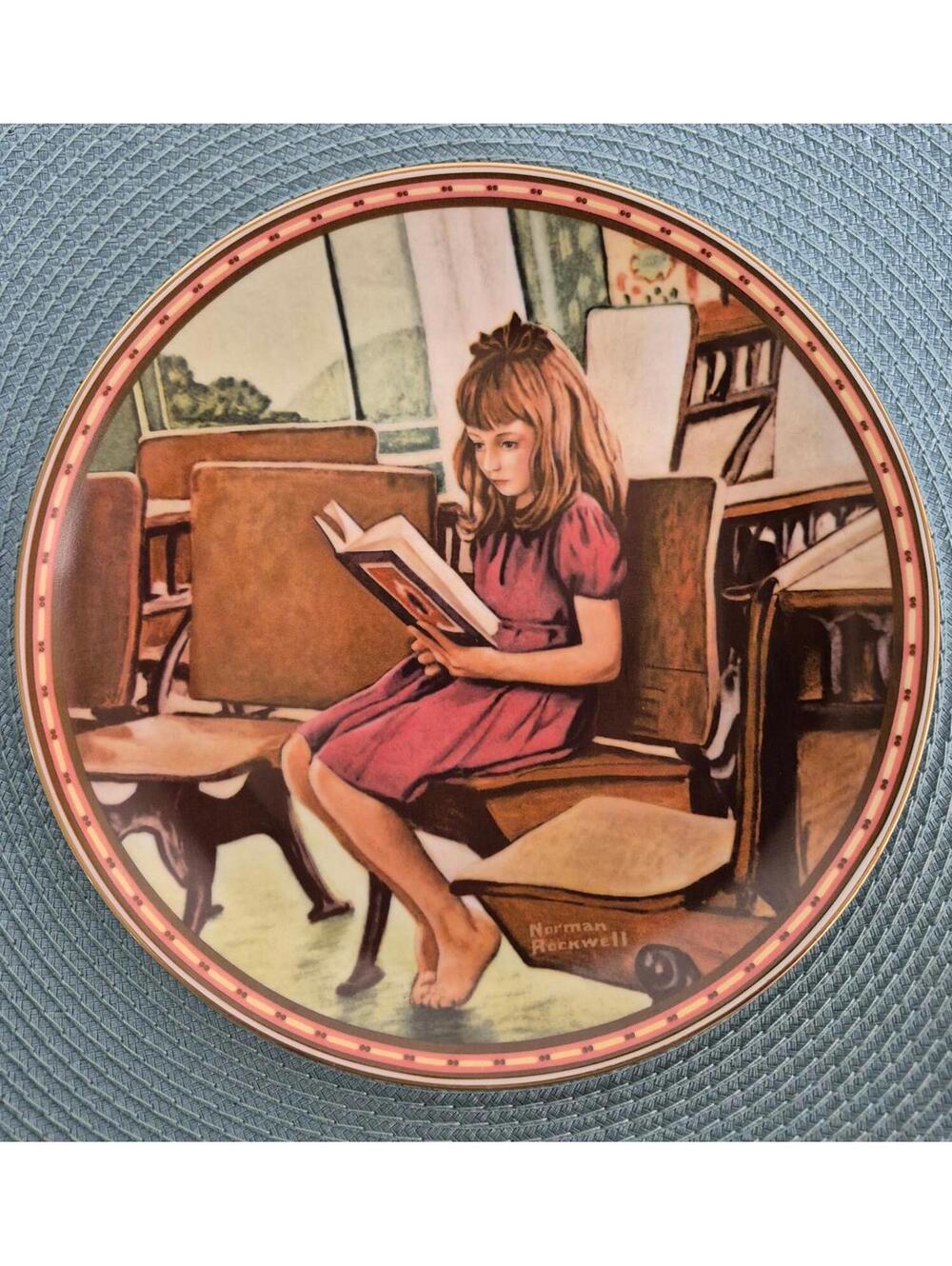 Norman Rockwell Collector's Plate - 1988 - "Worlds Away"